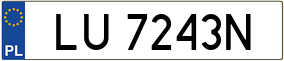 Trailer License Plate